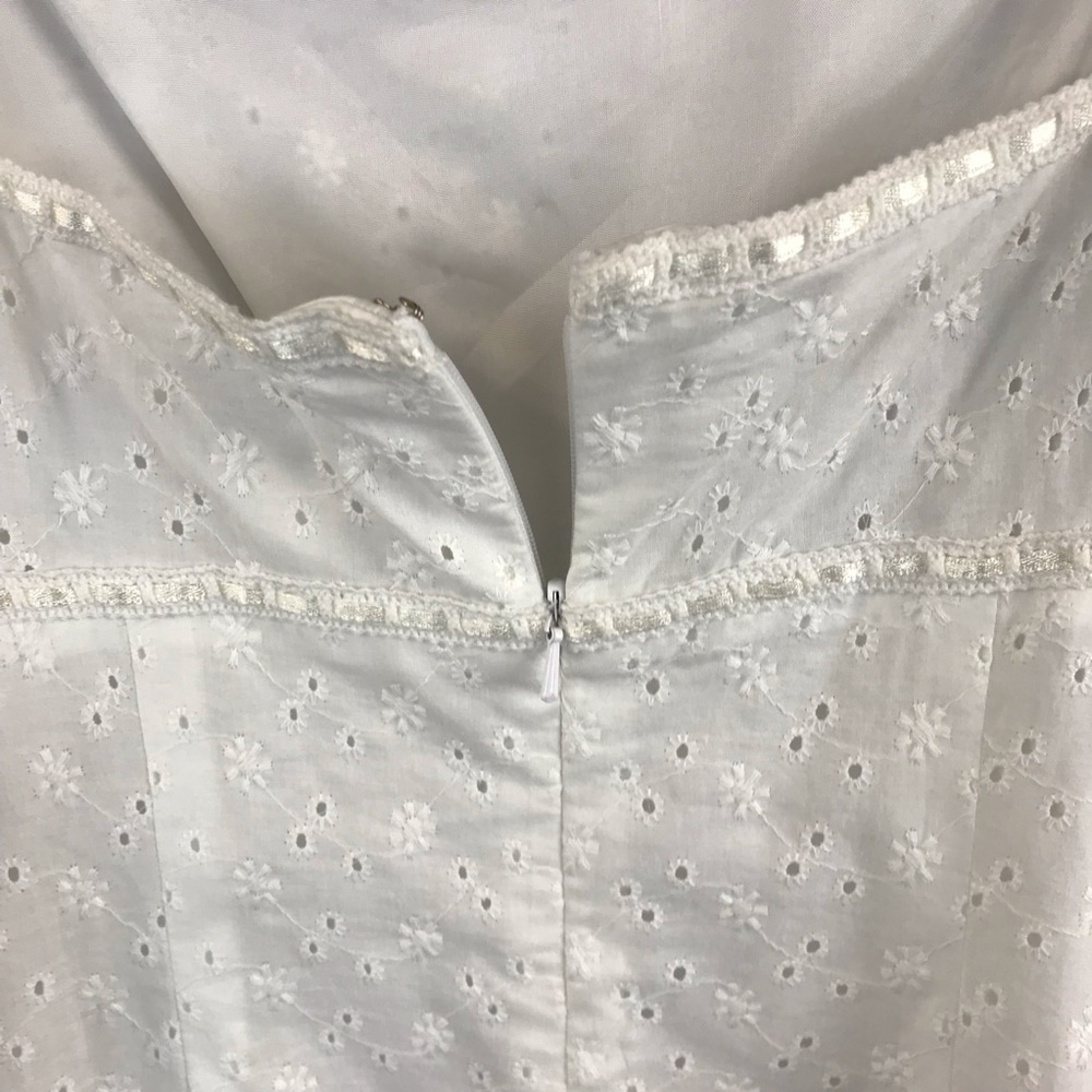 Liz Claiborne I Vintage 90s Slip Dress I White - Picture 5 of 8